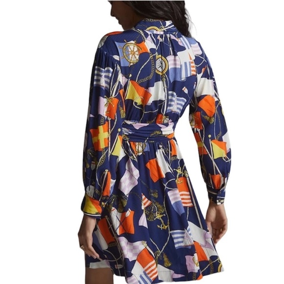 Anthropologie Maeve Flag Shirt Dress - Picture 2 of 12